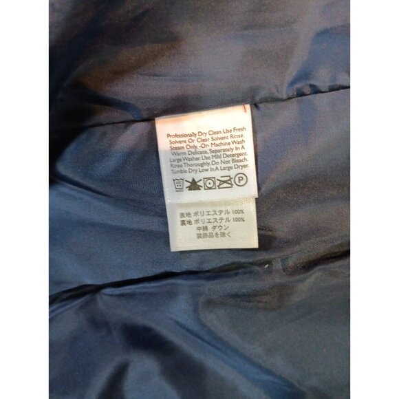 Eddie Bauer Vest‎ Womens M Premium Goose Down Puffer Blue Floral Insulated Quilt - Picture 10 of 10
